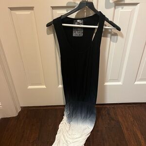 Young Fabulous & Broke Z Dress Ombré Ruched Side Sleeveless